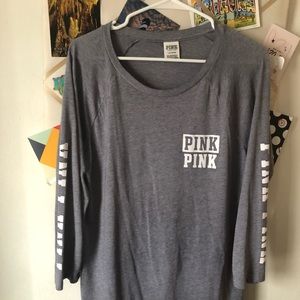 Grey PINK Top